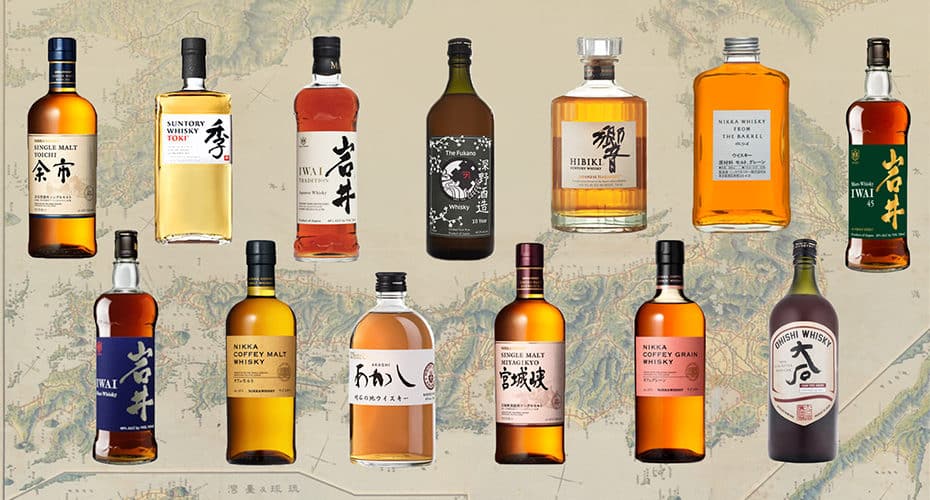 Premium Japanese whisky bottles curated by Sunset Liquor