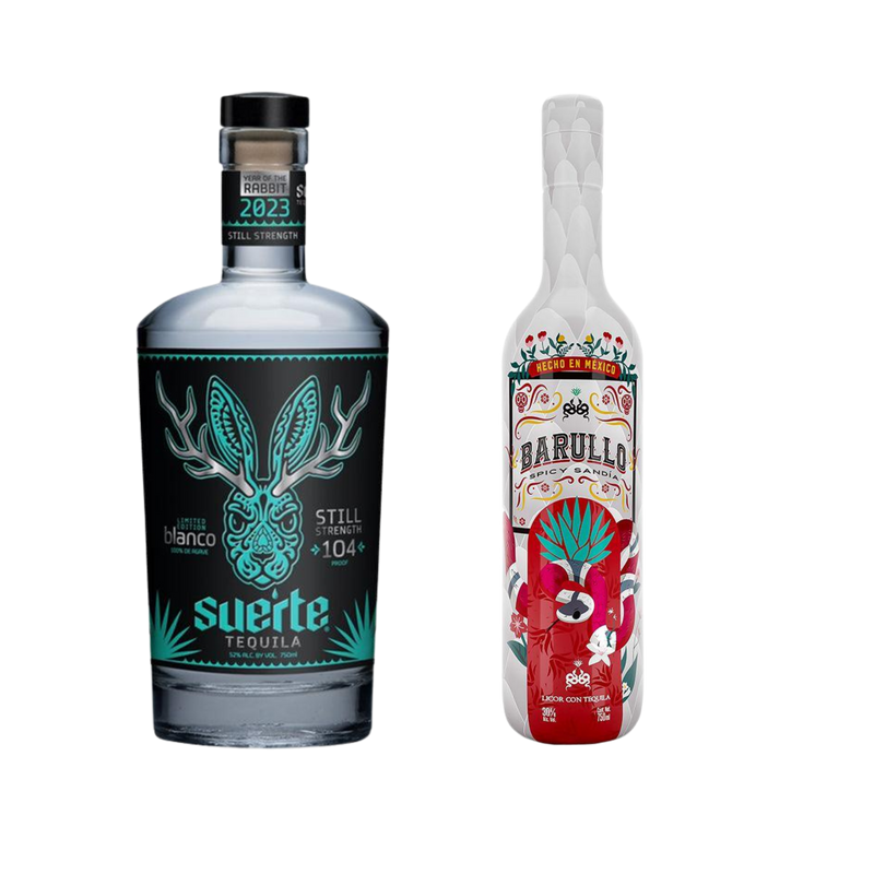 Bundle set of BARULLO Spicy Sandía and Suerte Still Strength Blanco