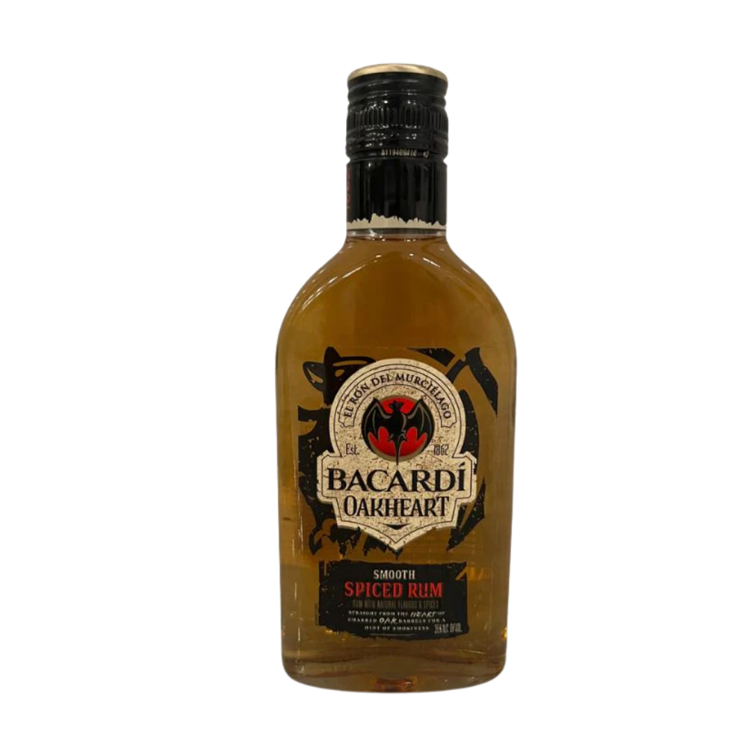 “Bacardi Oakheart Spiced Rum 375ml discontinued bottle rare collectible”