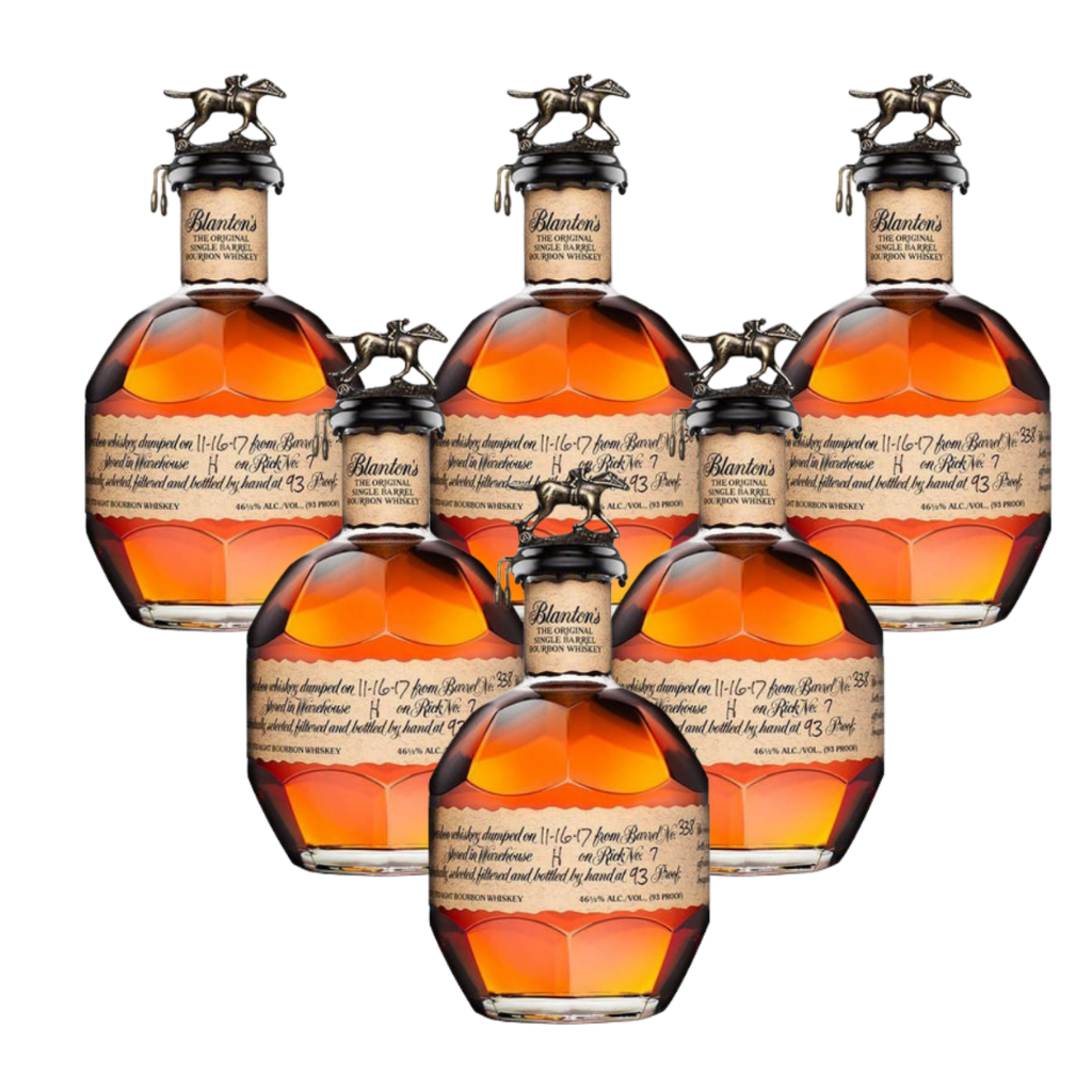 Buy Blanton's Original Single Barrel Bourbon Whiskey 750ml 6-Pack Bundle - Sunset Liquor 