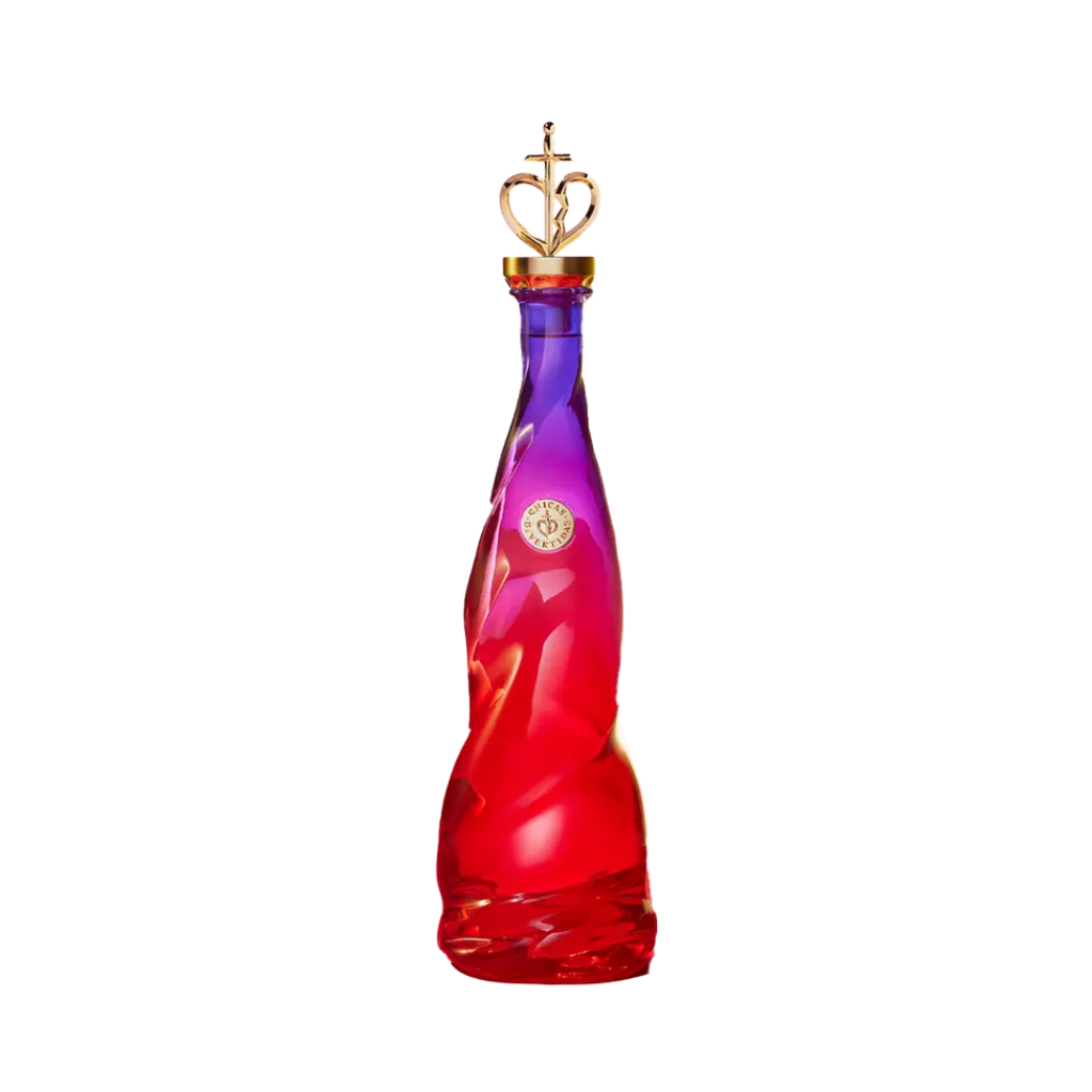 Chicas Divertidas Reposado Tequila bottle by Megan Thee Stallion with bold colorful label and premium glass design