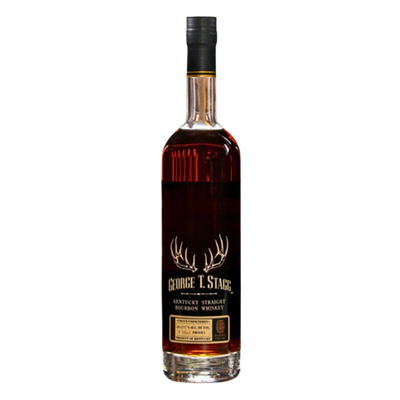 “George T. Stagg Kentucky Straight Bourbon Whiskey 2024 bottle — limited edition barrel proof bourbon from Buffalo Trace Distillery.”