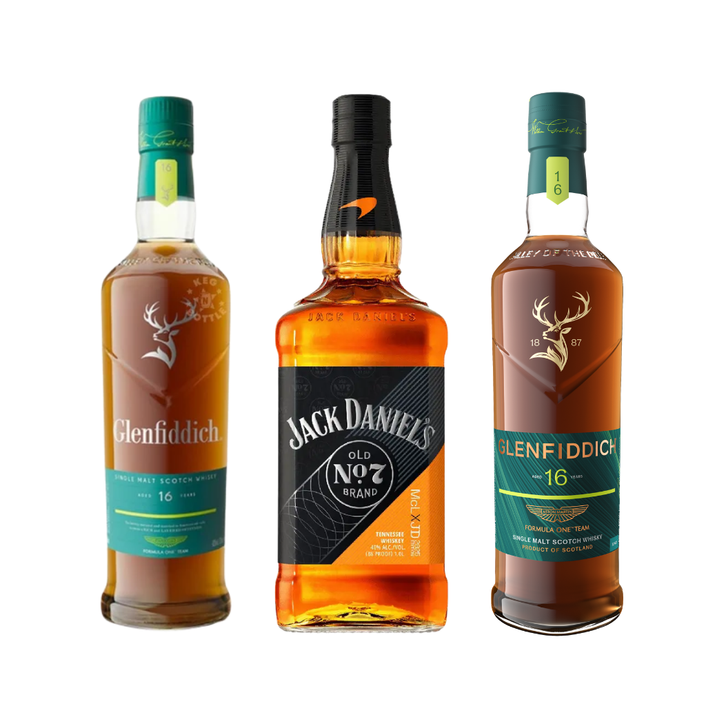 Buy Glenfiddich x Aston Martin F1 16 &amp; Jack Daniel&