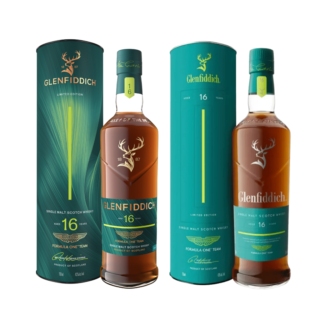 Buy Glenfiddich x Aston Martin Formula One 16 Release #1 & #2 Bundle | Sunset Liquor