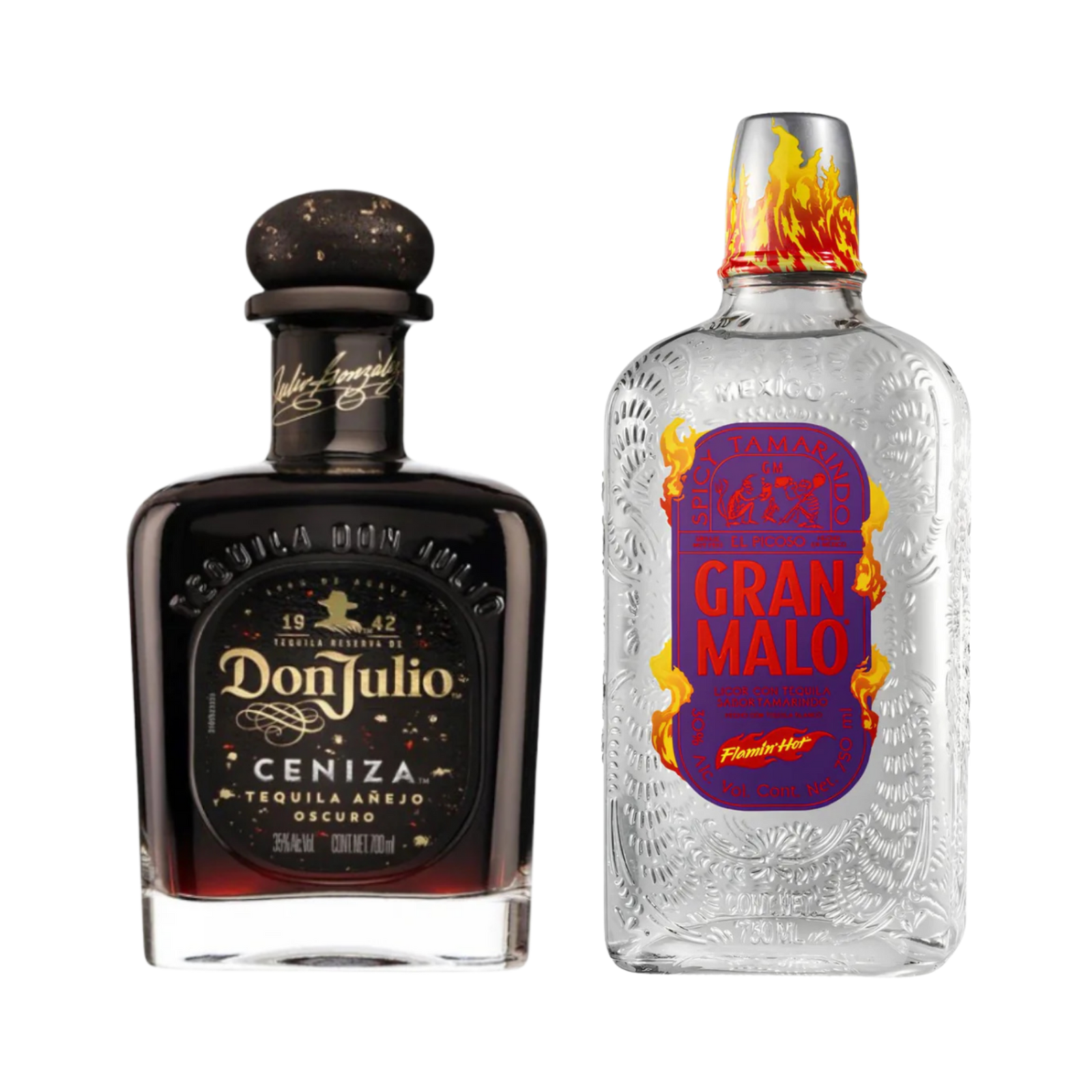 Gran Malo Flaming Hot and Don Julio Ceniza tequila bundle Sunset Liquor Store 
