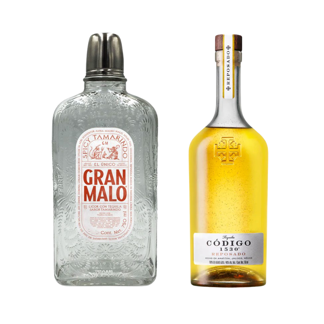 Gran Malo Tamarindo Tequila &amp; Código 1530 Reposado 375ML Bundle