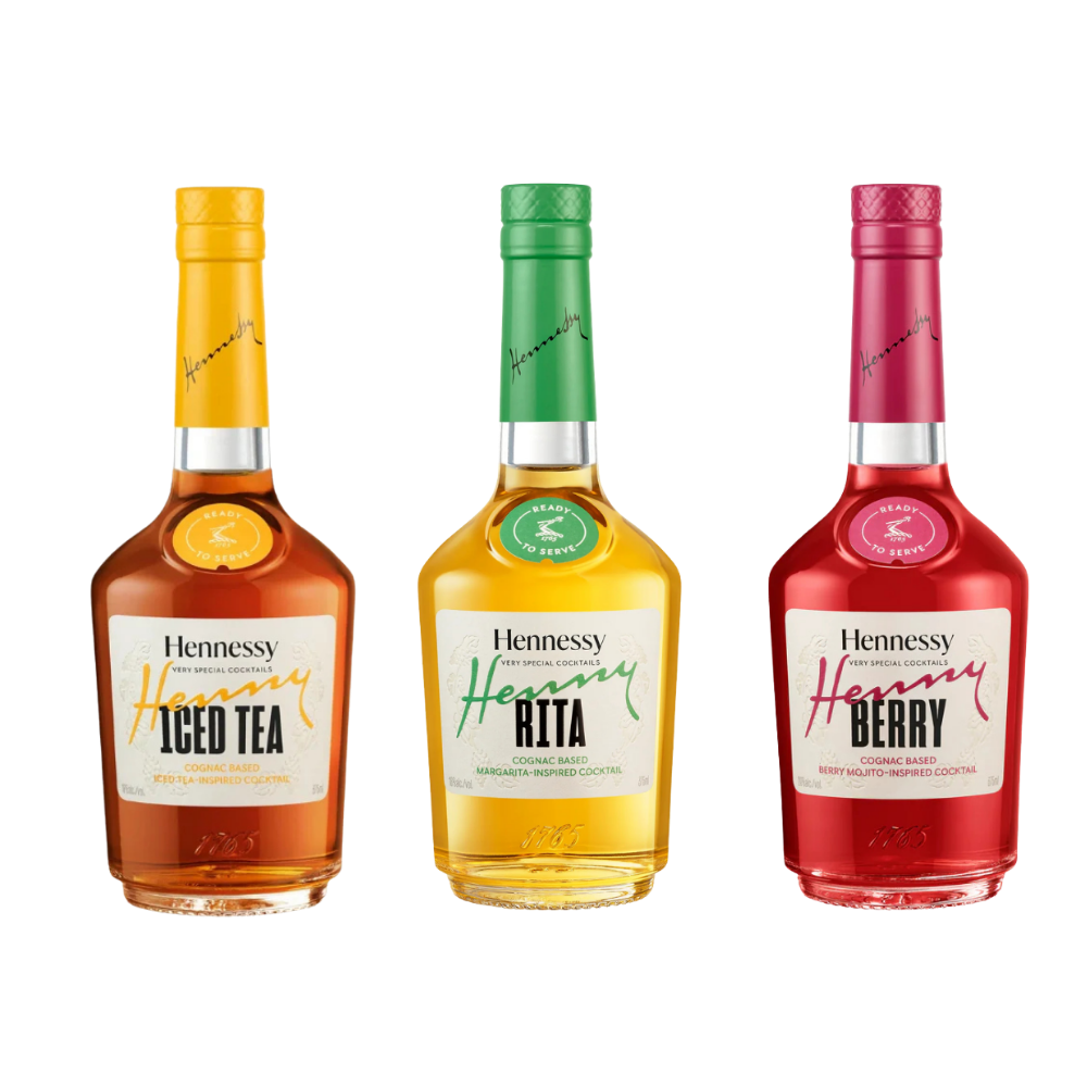 Buy Hennessy Henny Rita, Henny Iced Tea &amp; Henny Berry Ready-To-Serve Cocktail Bundle - Sunset Liquor 