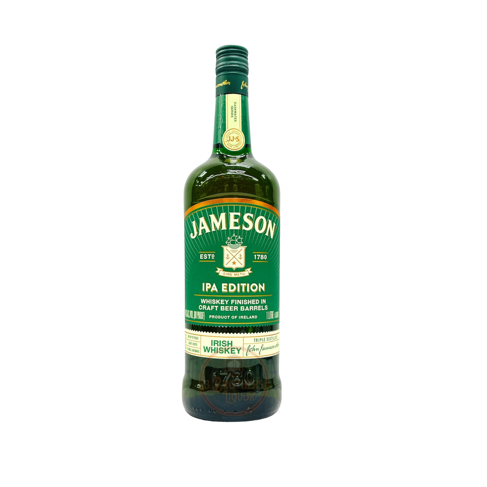 Jameson Caskmates IPA Edition 1 Liter Bottle – Irish Whiskey Finished in IPA Beer Barrels