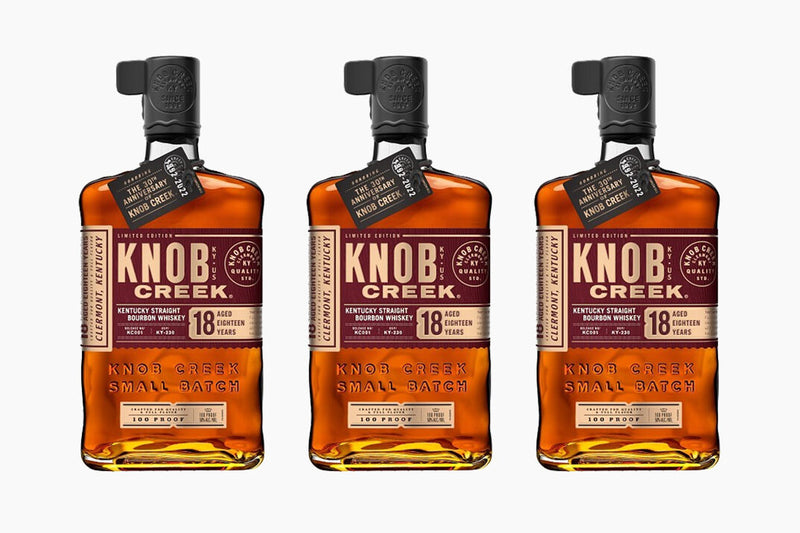 KNOB CREEK 18 YEAR BOURBON WHISKEY