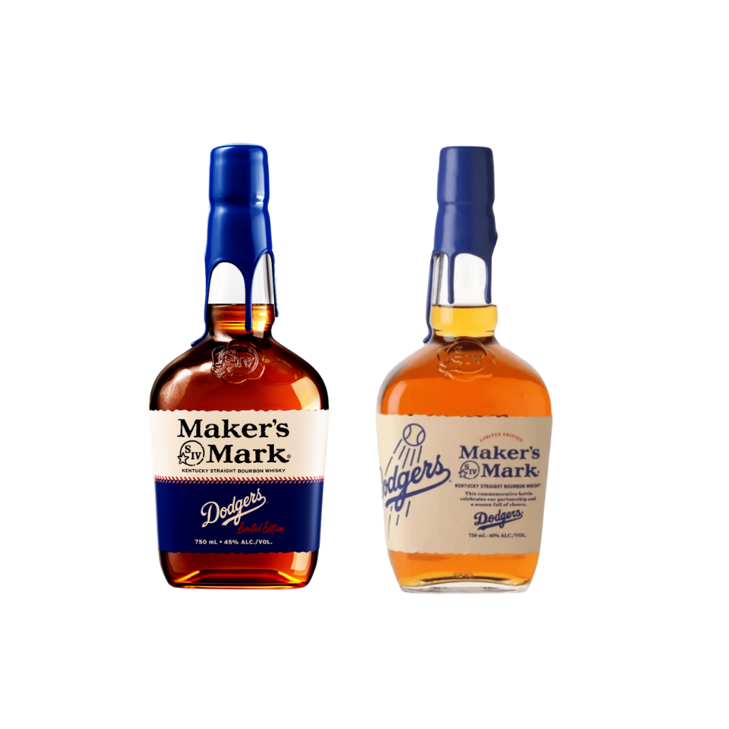 Buy Maker's Mark LA Dodgers 2026 & 2024 Limited Edition Bourbon Bundle | Sunset Liquor 