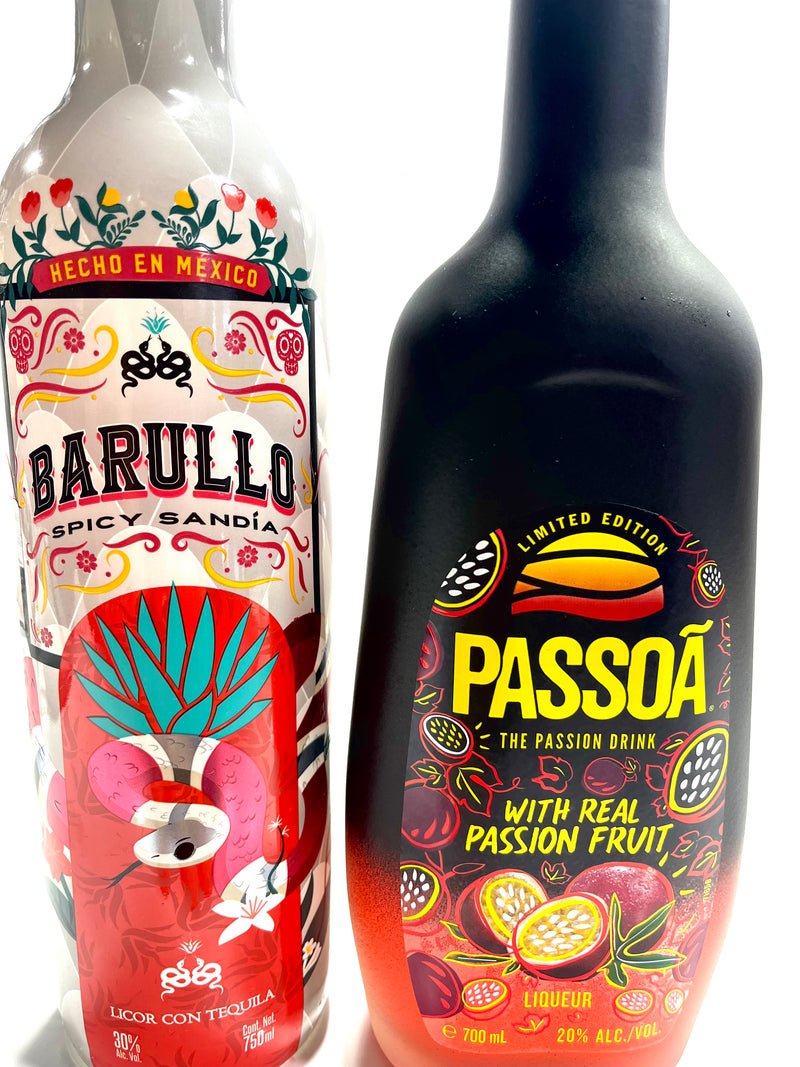 COMBO DEAL BARULLO SPICY SANDÍA 750 ML & PASSOA LIQUEUR 750 ML