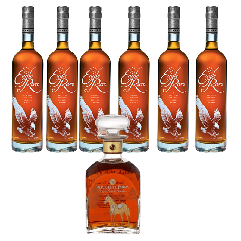 Rock Hill Farms Single Barrel Bourbon Bottle and Eagle Rare 750ml Whiskey Bundle – Premium Bourbon Set”