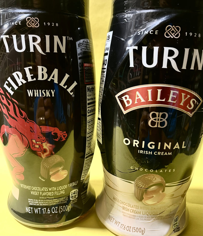 TURIN FIREBALL WHISKY & BAILEYS IRISH CREAM CHOCOLATE