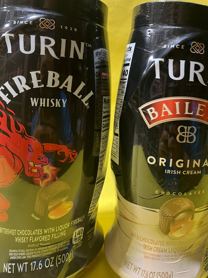 TURIN FIREBALL WHISKY & BAILEYS IRISH CREAM CHOCOLATE