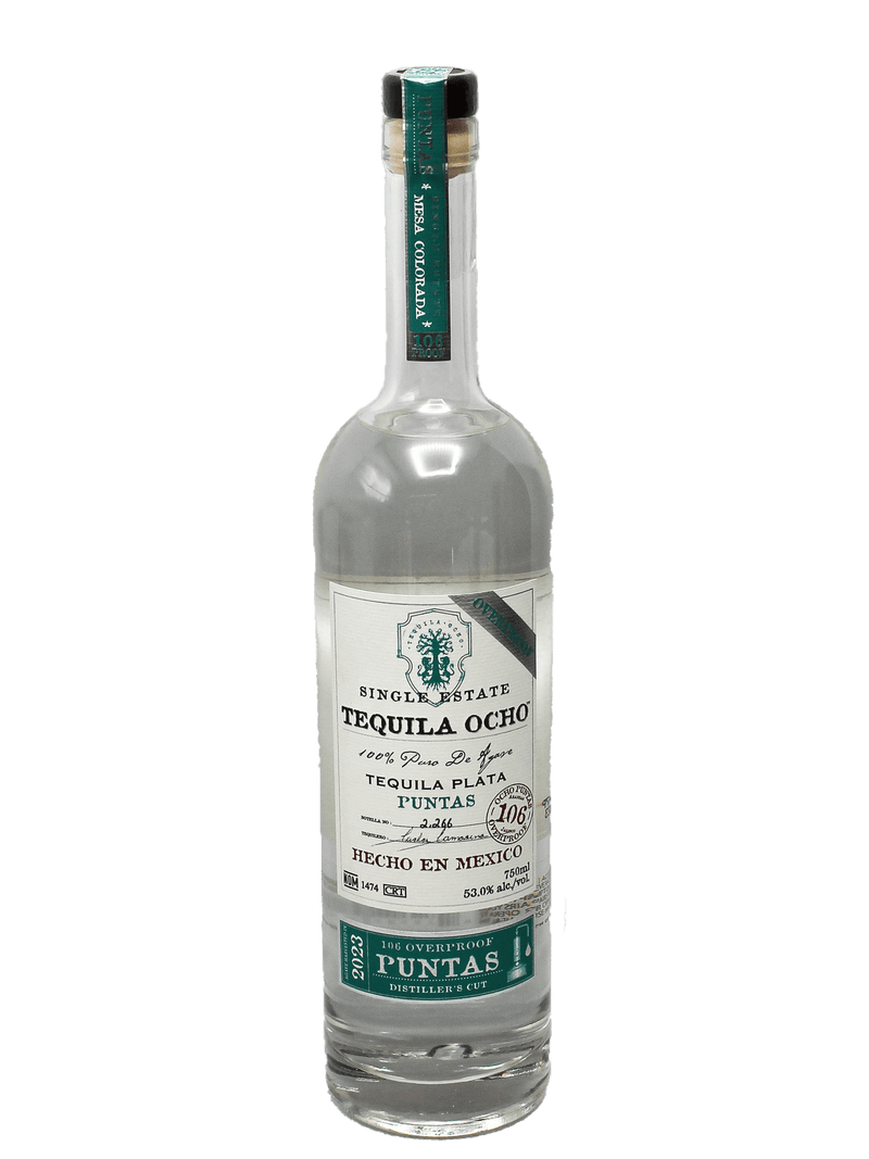 Tequila Ocho Plata Puntas 2023 Mesa Colorado 750ml