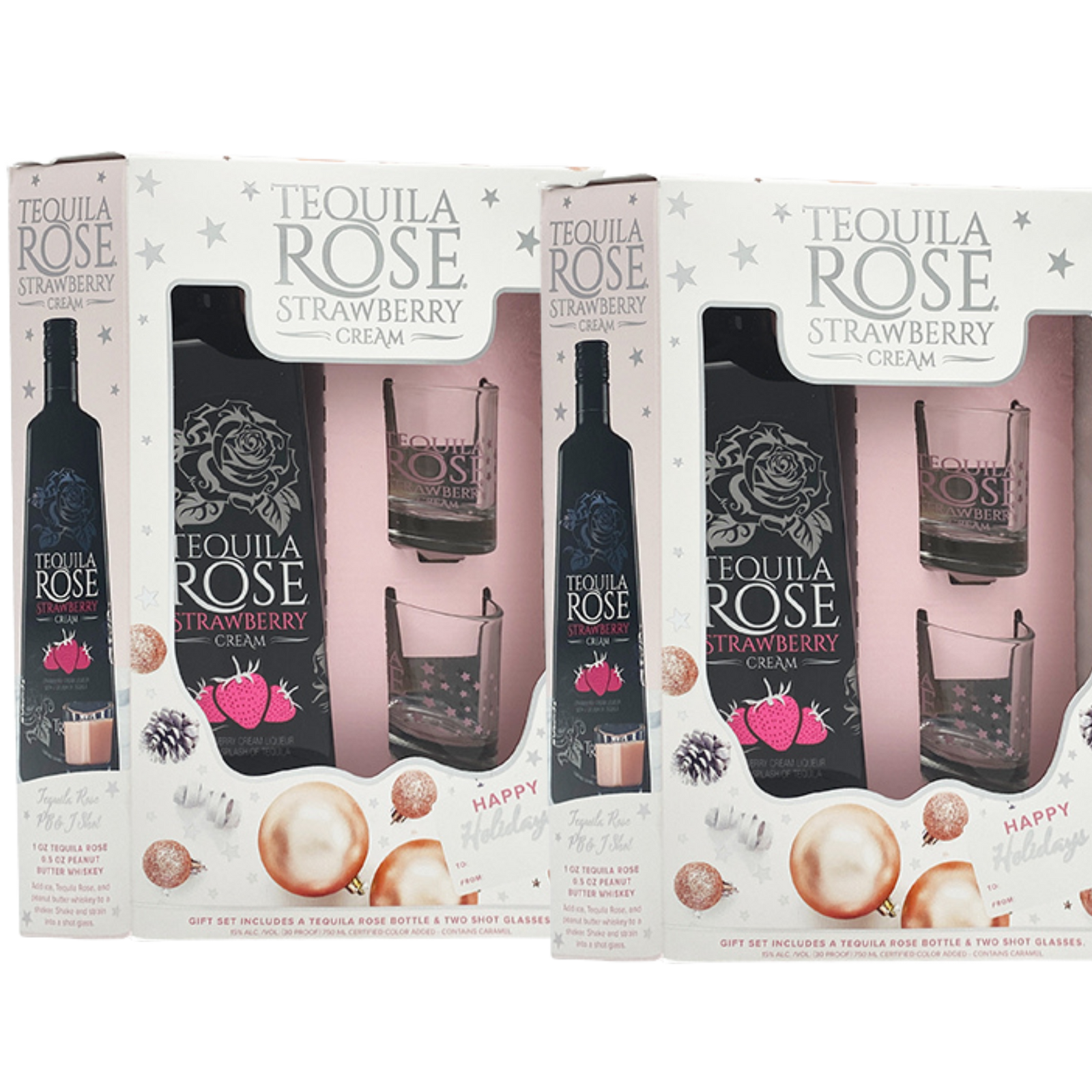 Tequila Rose Strawberry Cream Liqueur Bottle and Bundle Set – Pink Cream Liqueur