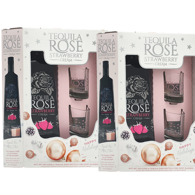 Tequila Rose Strawberry Cream Liqueur Bottle and Bundle Set – Pink Cream Liqueur
