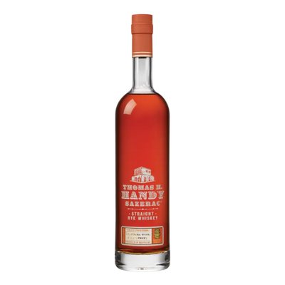“Thomas H. Handy Sazerac Rye 2025 bottle – Buffalo Trace Antique Collection, 129.8 proof rye whiskey.”