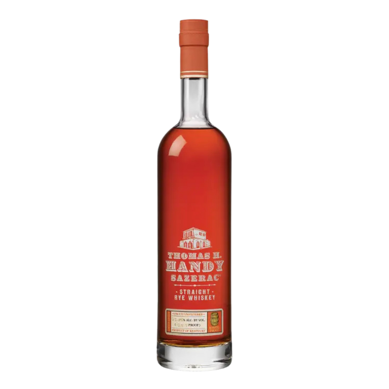 “Thomas H. Handy Sazerac Rye 2025 bottle – Buffalo Trace Antique Collection, 129.8 proof rye whiskey.”