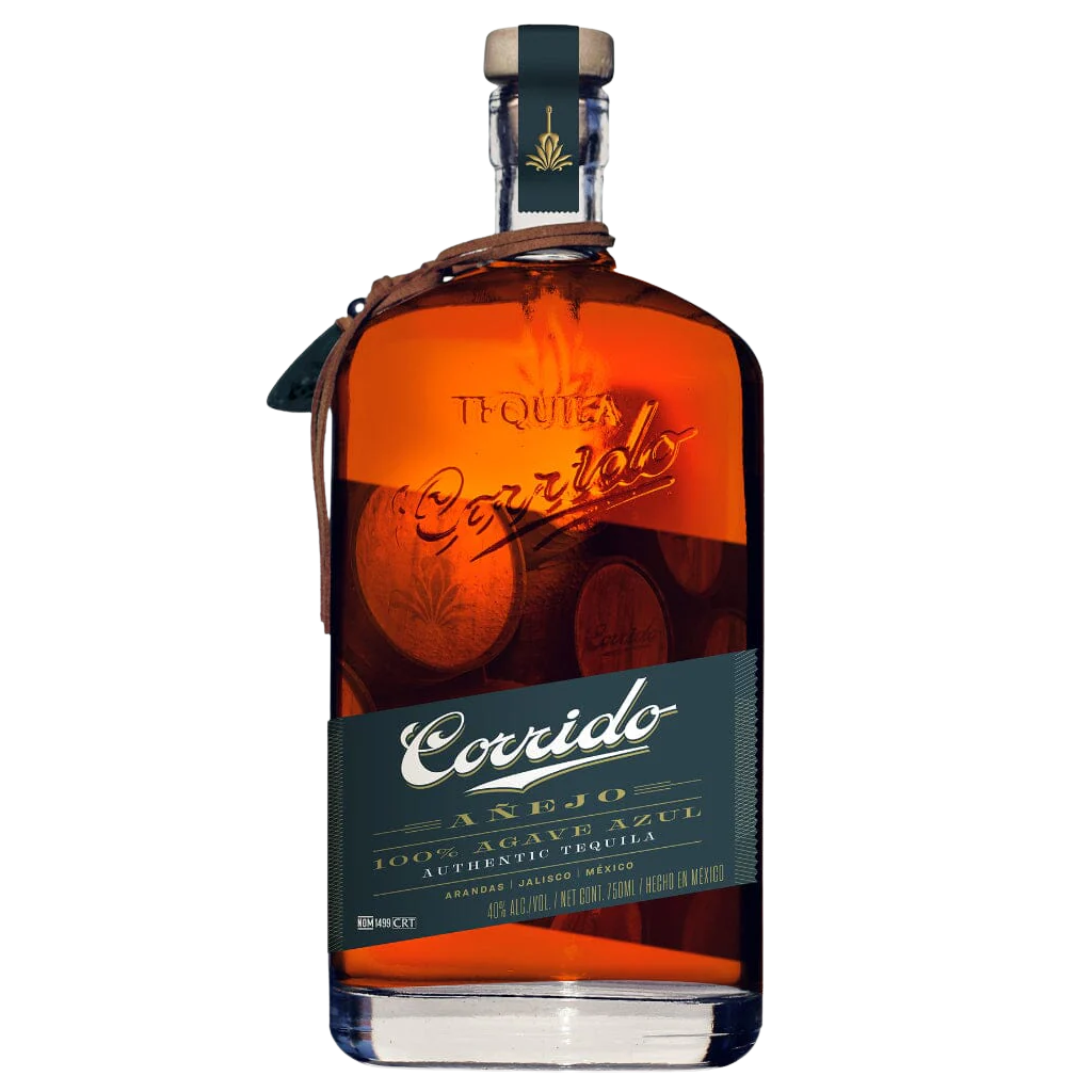 Corrido Añejo Tequila 750ml premium aged tequila bottle with oak barrel finish