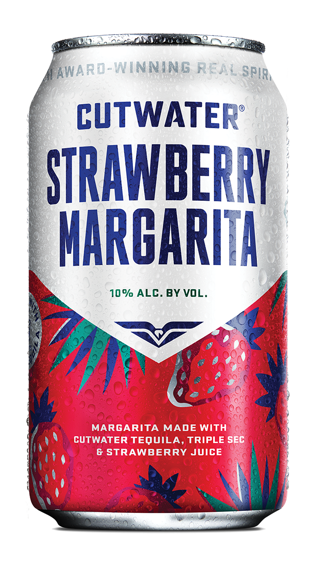 Cutwater Strawberry Margarita 4 Pack 12 oz cans