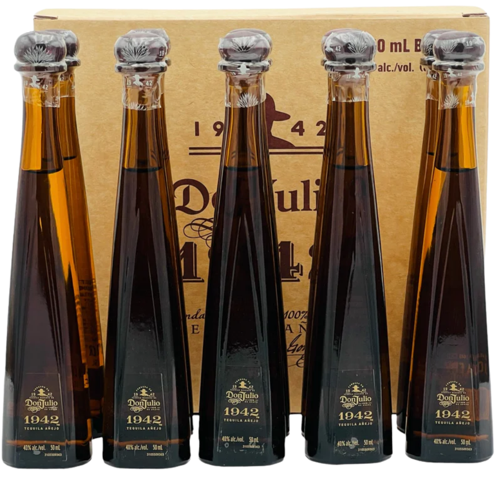 Don Julio 1942 Añejo tequila mini bottles 50ml set of 10