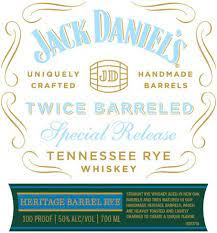 Jack Daniel's 2023 Twice Barreled Special Release Heritage Barrel Tennessee Rye 700ml