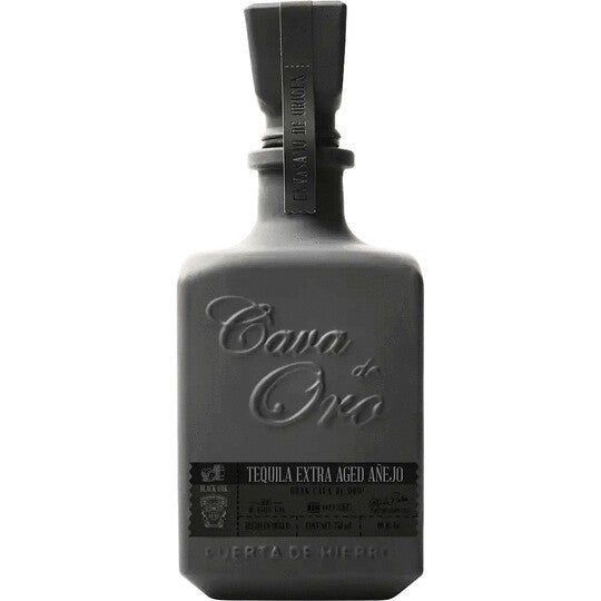 Cava De Oro Extra Aged Anejo Black Tequila