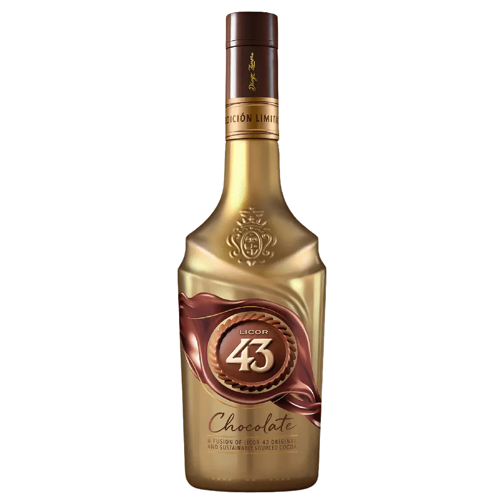 Licor 43 Chocolate 750ml bottle premium Spanish chocolate liqueur with vanilla flavor elegant glass bottle