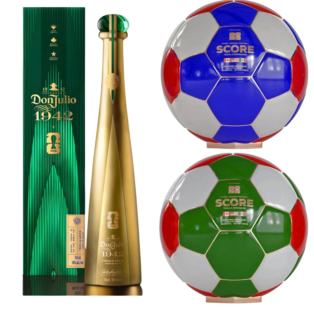 Score USA &amp; Mexico Reposado and Don Julio 1942 Tequila FIFA World Cup premium tequila bottle set