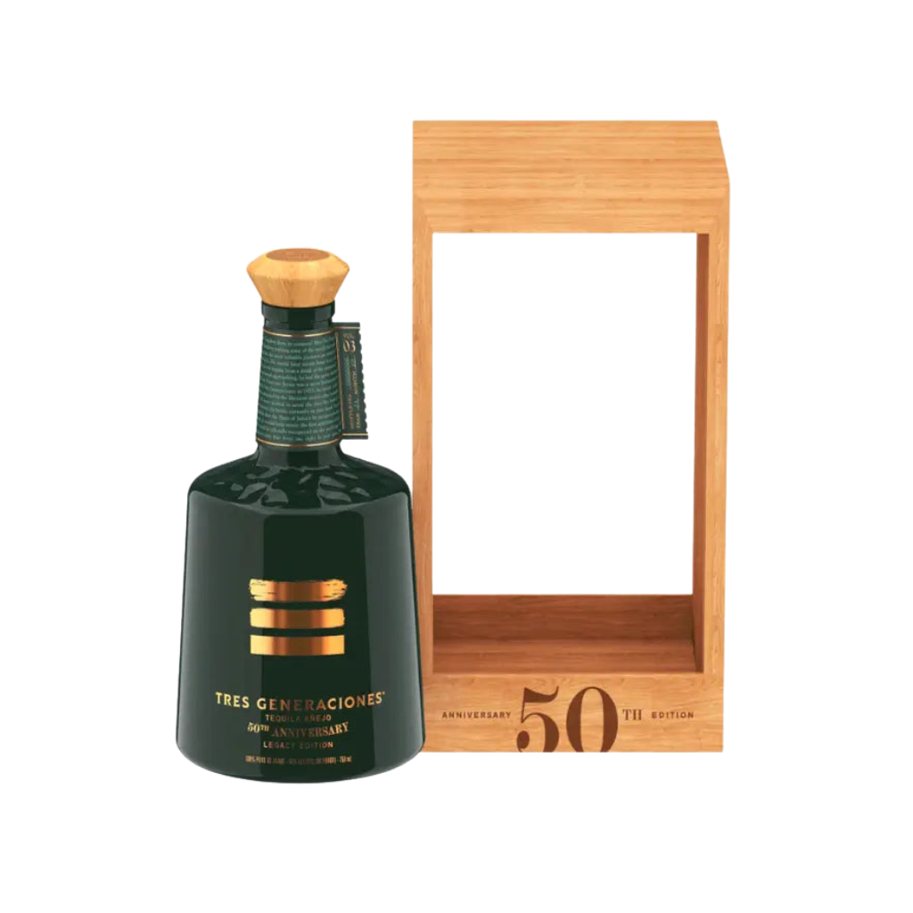 Tres Generaciones 50th Anniversary Añejo Tequila 750mL premium Mexican tequila commemorative bottle