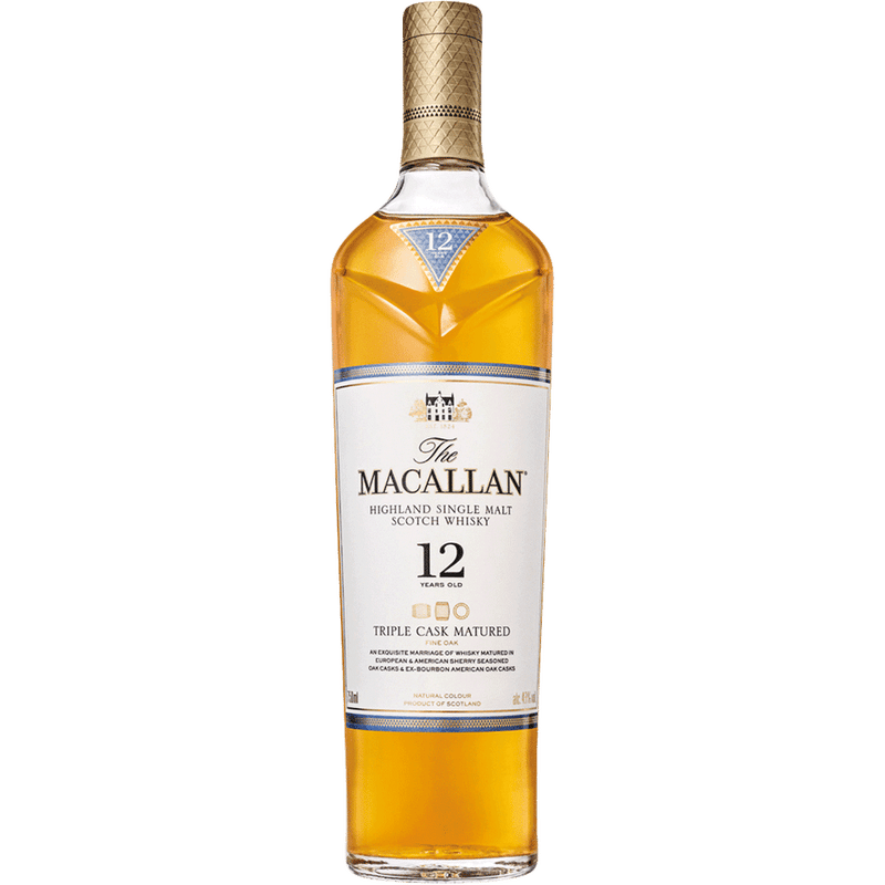 Macallan 12 Year Old Higland Single Malt Scotch aged in Sherry Casks 750 ml