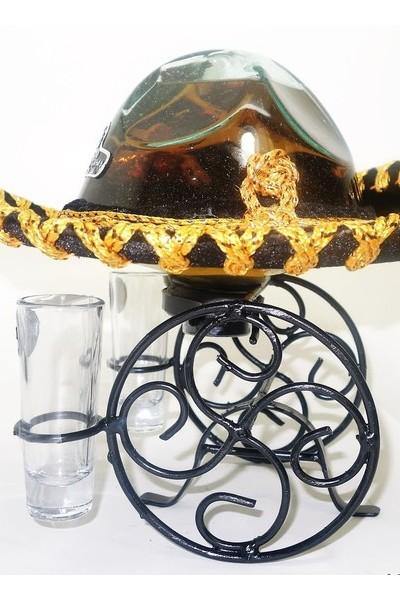 Mariachi Hat Reposado Tequila With 2 Shot Glasses - Sunset Liquor 