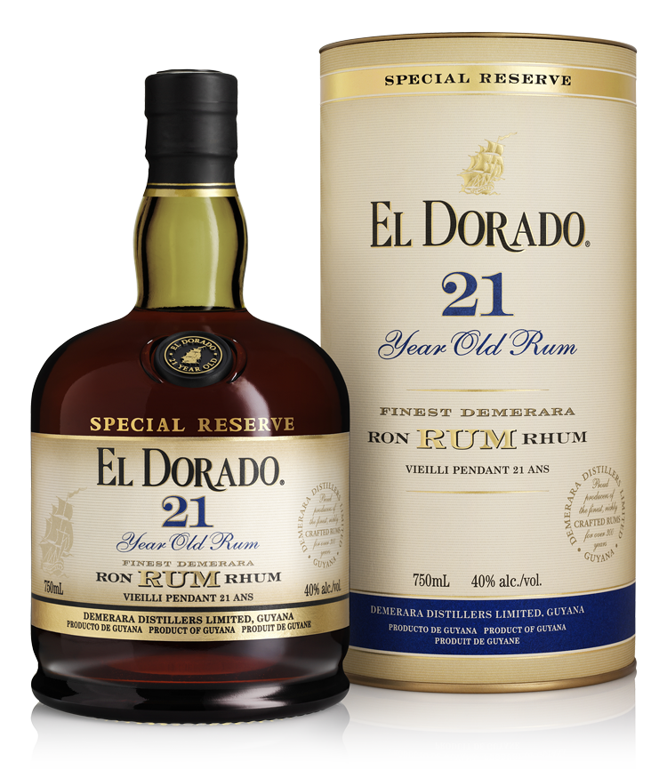 buy El Dorado 21 Year Old Special Reserve premium aged rum online sunset liquor 