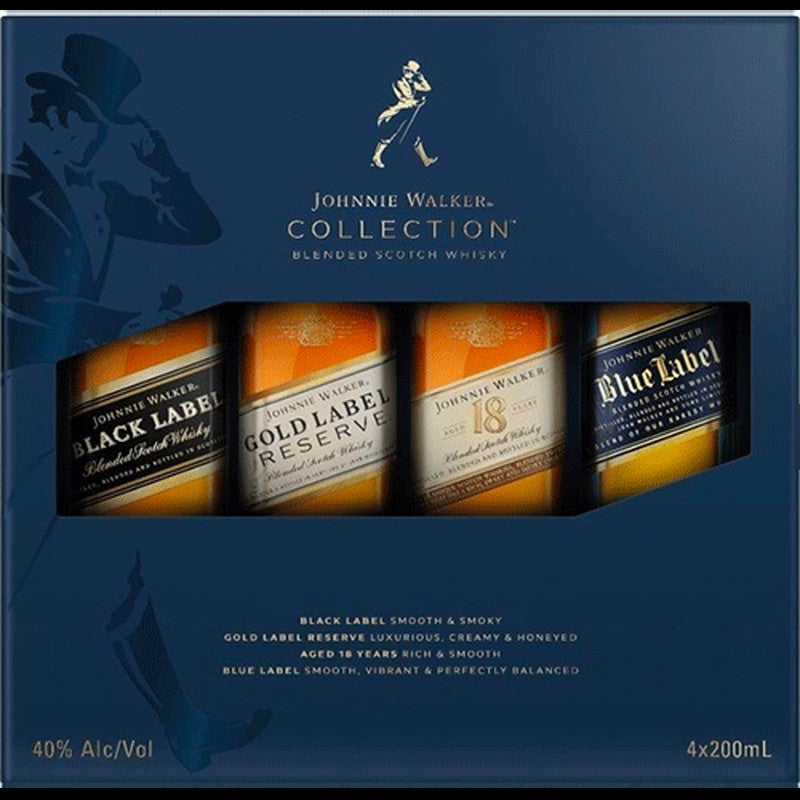JOHNNIE WALKER THE COLLECTION 4 BOTTLES 375 ML