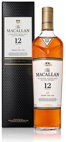 Macallan 12 Year Old Higland Single Malt Scotch aged in Sherry Casks 750 ml