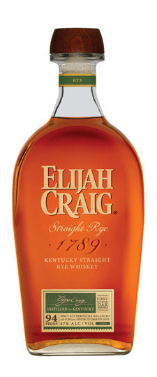 Elijah Craig Straight Rye Whiskey 750 ml