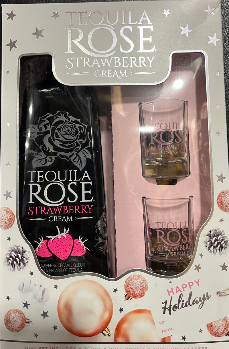 Tequila Rose Strawberry Cream Liqueur Gift Set